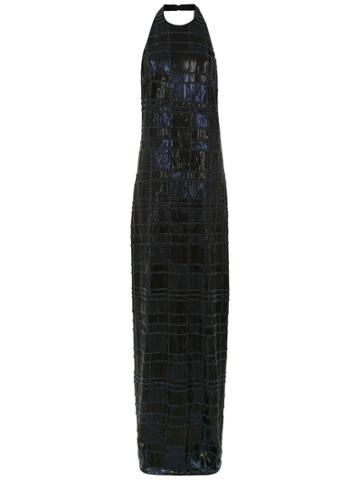 Tufi Duek Sequin Long Dress - Black