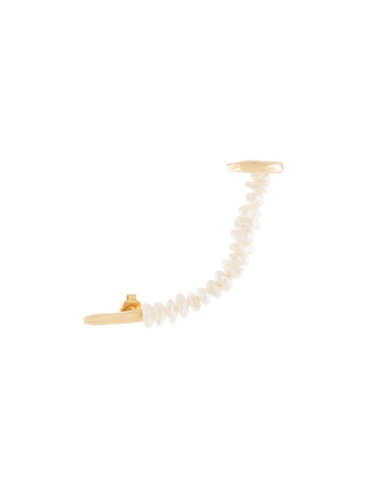 Joanna Laura Constantine Feminine Waves Ear Cuff - White