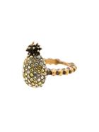 Gucci Crystal Pineapple Ring - Metallic