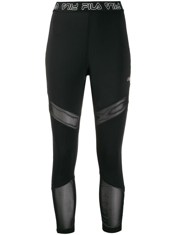Fila Logo Lined Leggings - Black