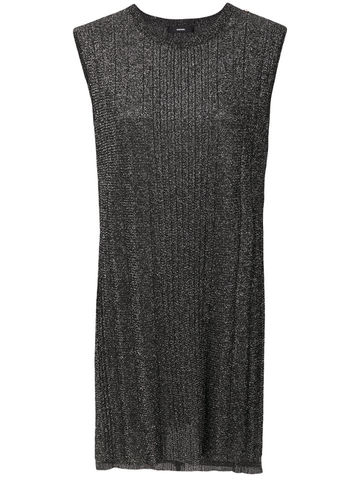 Diesel Glitter Knitted Top - Black