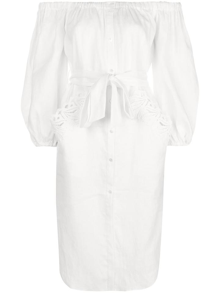 Ermanno Scervino Belted Dress - White