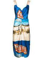No21 Motel Midi Dress - Blue