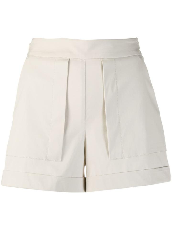 Lorena Antoniazzi High-rise Shorts - Neutrals