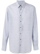 Giorgio Armani Fine Stripe Shirt, Men's, Size: 42, Blue, Cotton