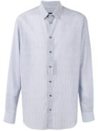 Giorgio Armani Fine Stripe Shirt, Men's, Size: 42, Blue, Cotton