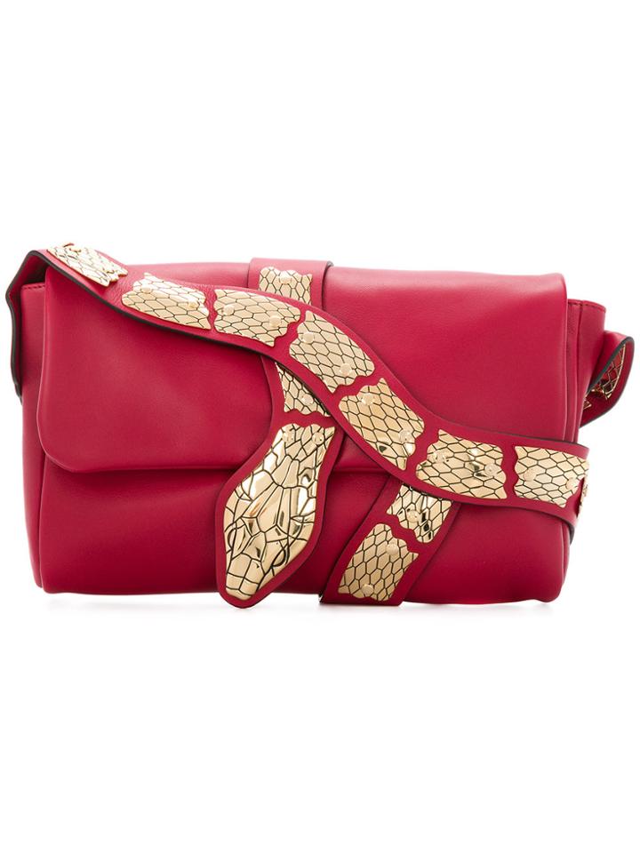 Red Valentino Snake-embellished Shoulder Bag