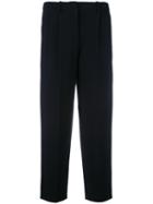 Theory - Tailored Cropped Trousers - Women - Polyester/polyurethane/triacetate - 4, Black, Polyester/polyurethane/triacetate