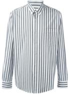 Ami Alexandre Mattiussi Large Button Down Shirt, Men's, Size: 39, Black, Cotton