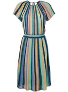 M Missoni Striped Midi Dress - Blue