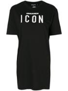 Dsquared2 - Embroidered Icon T-shirt - Women - Cotton - Xxs, Black, Cotton