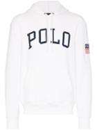 Polo Ralph Lauren Logo Printed Hoodie - White