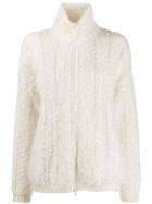 Brunello Cucinelli Sequin Embroidered Cardigan - White