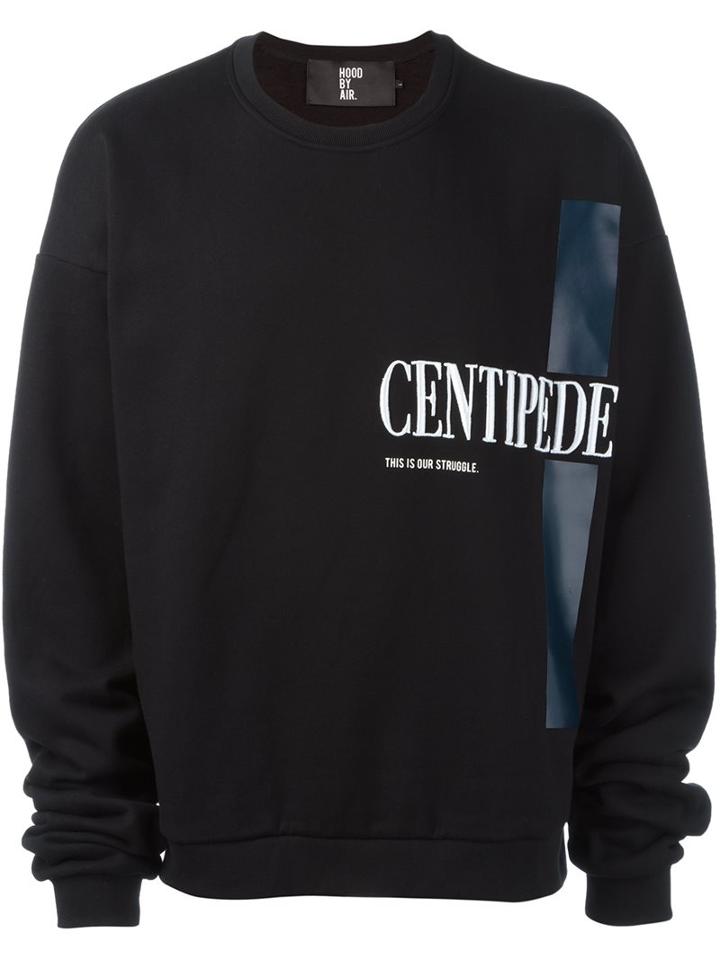 Hood By Air 'centipede' Sweater, Men's, Size: Small, Black, Cotton/polyester