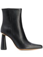 Jacquemus Cone Heel Ankle Boots - Black