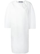 Sofie D'hoore - Three-quarter Sleeve Dress - Women - Cotton - 40, White, Cotton