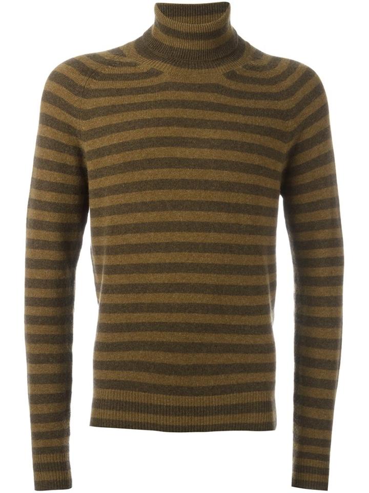 Haider Ackermann Striped Jumper, Men's, Size: Xs, Brown, Cashmere/virgin Wool