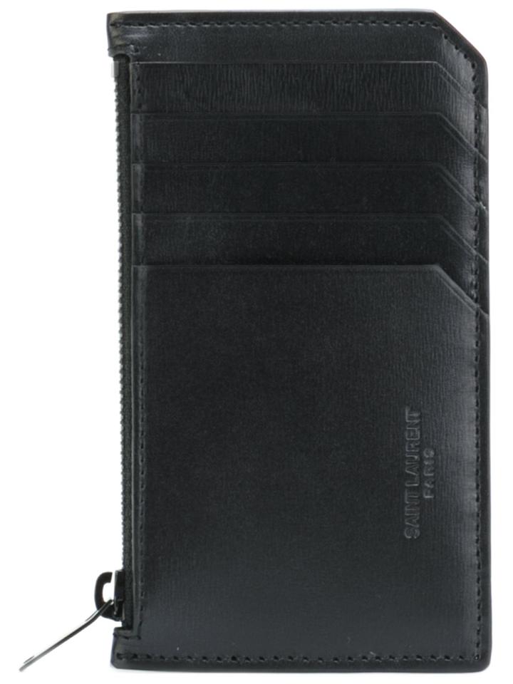 Saint Laurent Fragments Zip Pouch - Black