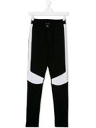 Balmain Kids Teen Panelled Track Trousers - Black