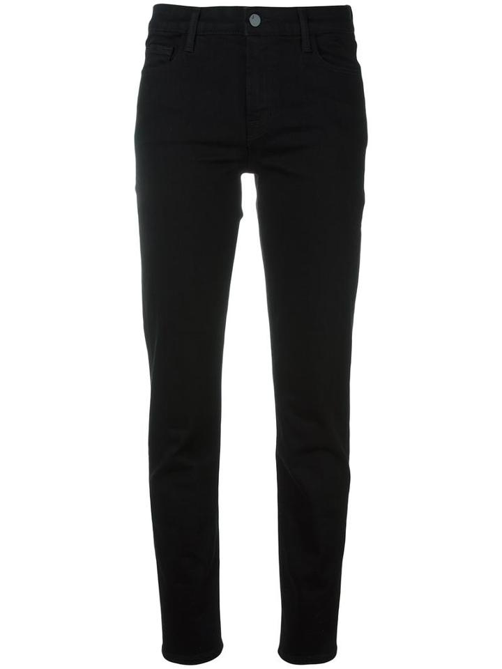 J Brand 'amelia' Cropped Jeans, Women's, Size: 30, Black, Cotton/polyester/spandex/elastane