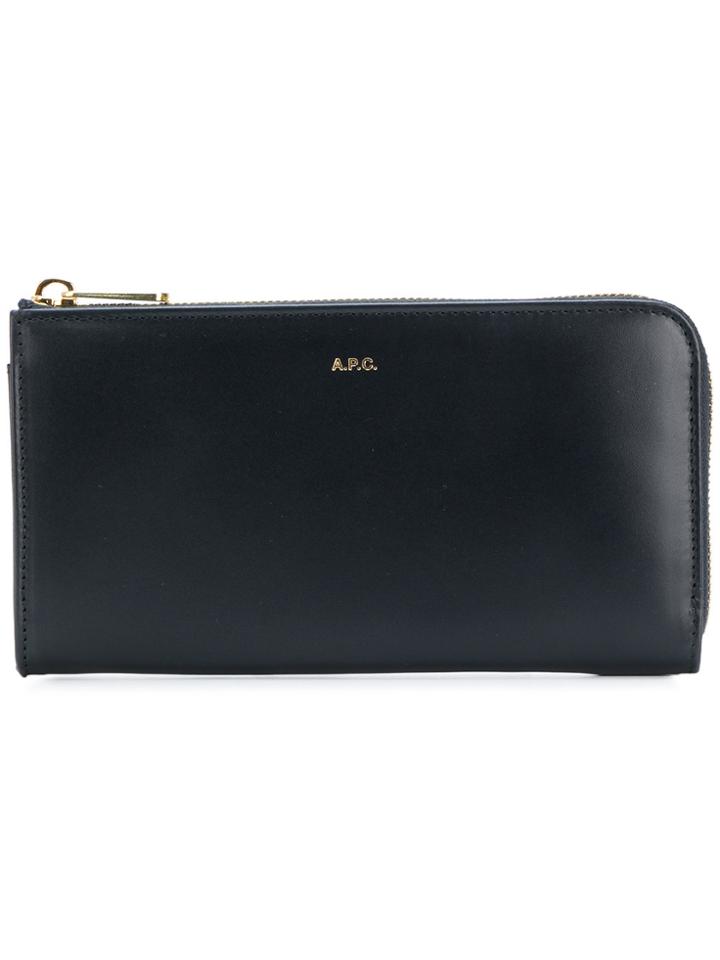 A.p.c. Logo Wallet - Blue