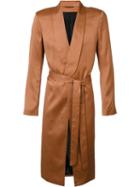Ann Demeulemeester 'letho' Coat, Men's, Size: Small, Orange, Rayon/spandex/elastane