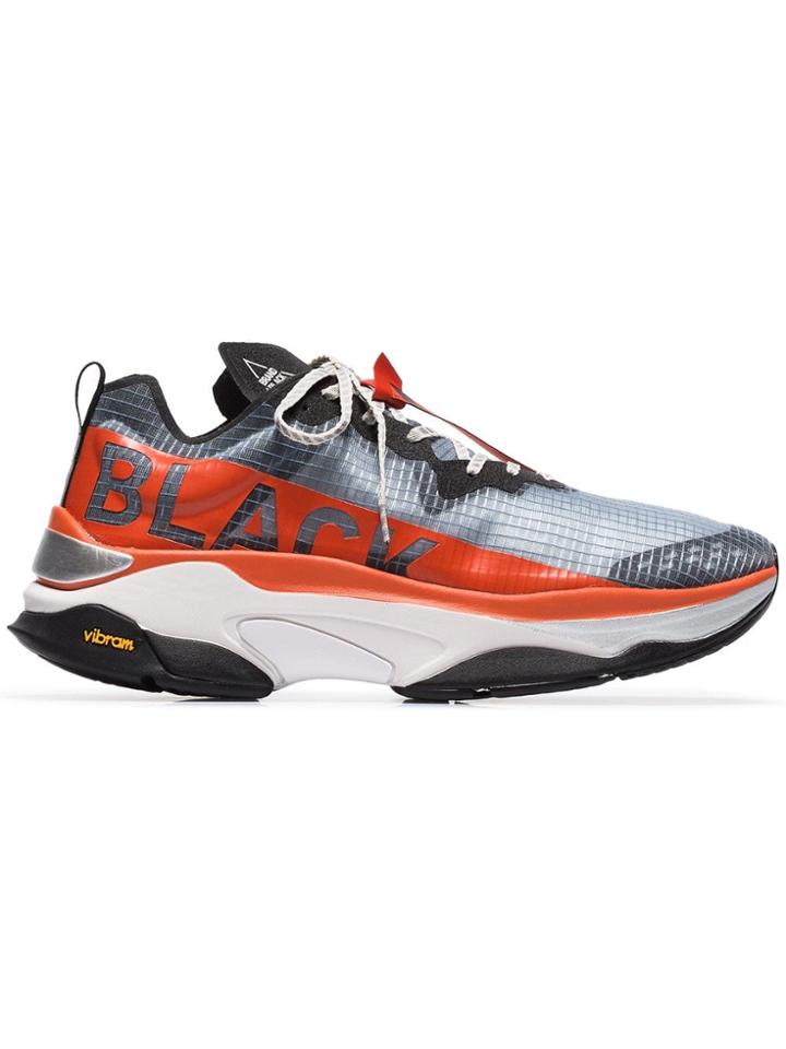 Brand Black Grey And Red Kite Racer Sneakers