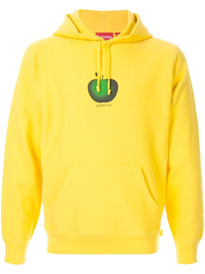 Supreme Apple Hoodie - Yellow