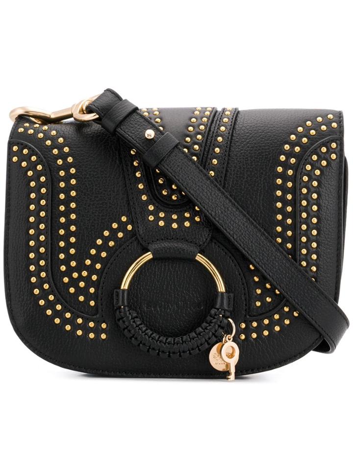 See By Chloé Microstud Hana Crossbody - Black