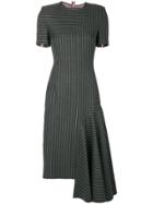 Thom Browne Chalk Stripe Pencil Dress - Grey