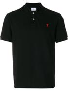 Ami Alexandre Mattiussi Ami De Coeur Short Sleeved Polo Shirt - Black
