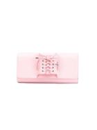 Perrin Paris Corset Handle Clutch Bag - Pink & Purple