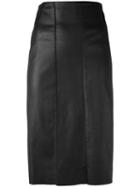 Drome - Midi Pencil Skirt - Women - Lamb Skin - Xxl, Black, Lamb Skin