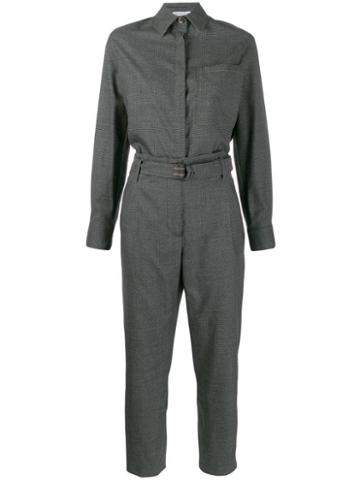 Brunello Cucinelli Long-sleeve Tailored Jumpsuit - Grey