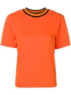 Études Contrast Neckline T-shirt - Yellow & Orange