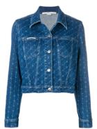 Stella Mccartney Monogram Print Denim Jacket - Blue