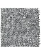 Faliero Sarti Eyelet Knit Scarf - Black