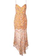 Nicholas Floral Print Dress - Orange