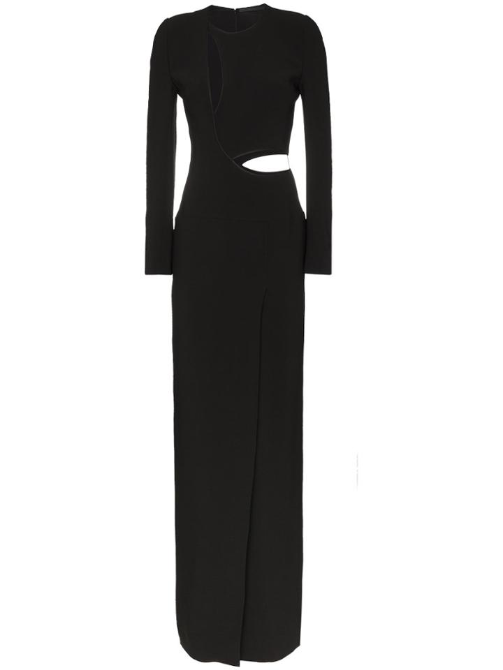 Haider Ackermann Silk Maxi Cut Out Dress - Black