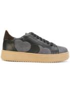 Twin-set Heart Patches Platform Sneakers - Black
