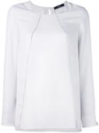 Steffen Schraut Overlay Detail Blouse, Women's, Size: 38, Nude/neutrals, Polyester
