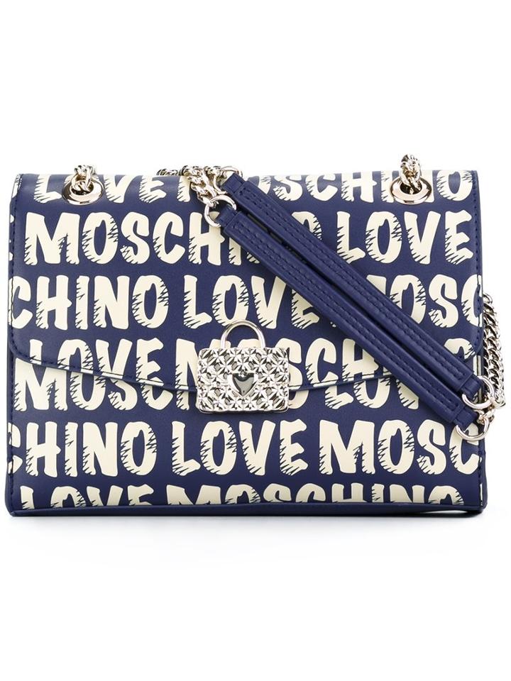 Love Moschino Logo Print Shoulder Bag