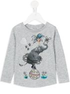 Stella Mccartney Kids 'barley' Elephant T-shirt, Girl's, Size: 12 Yrs, Grey