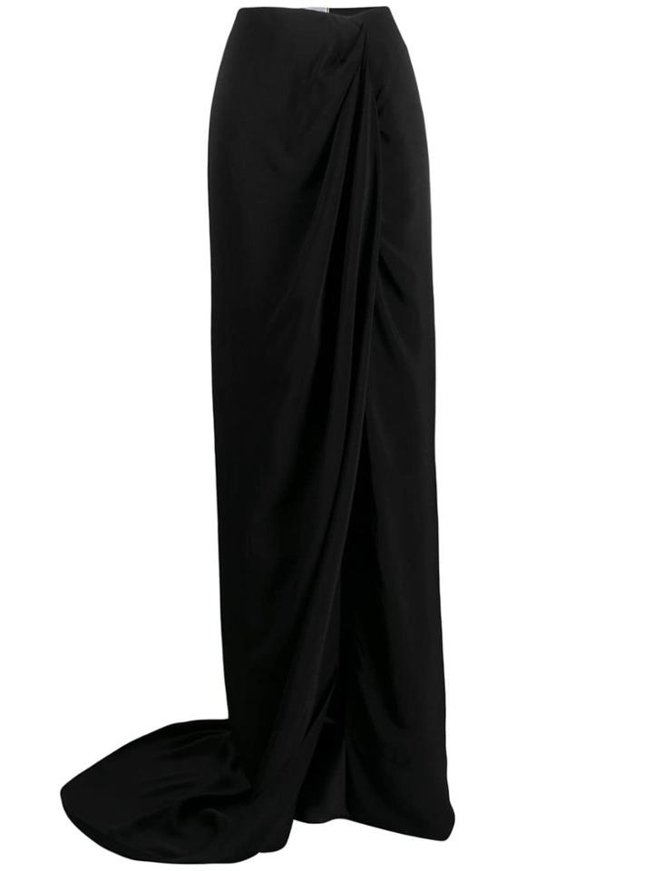 Redemption Asymmetric Maxi Skirt - Black
