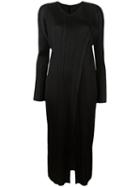 Pleats Please By Issey Miyake Pleated Coat, Women's, Size: 3, Black, Polyester