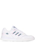 Adidas White A.r Leather Trainers