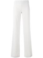 D.exterior Flared Trousers, Women's, Size: 46, Nude/neutrals, Polyester/spandex/elastane