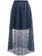 Pinko All-over Logo Skirt - Blue