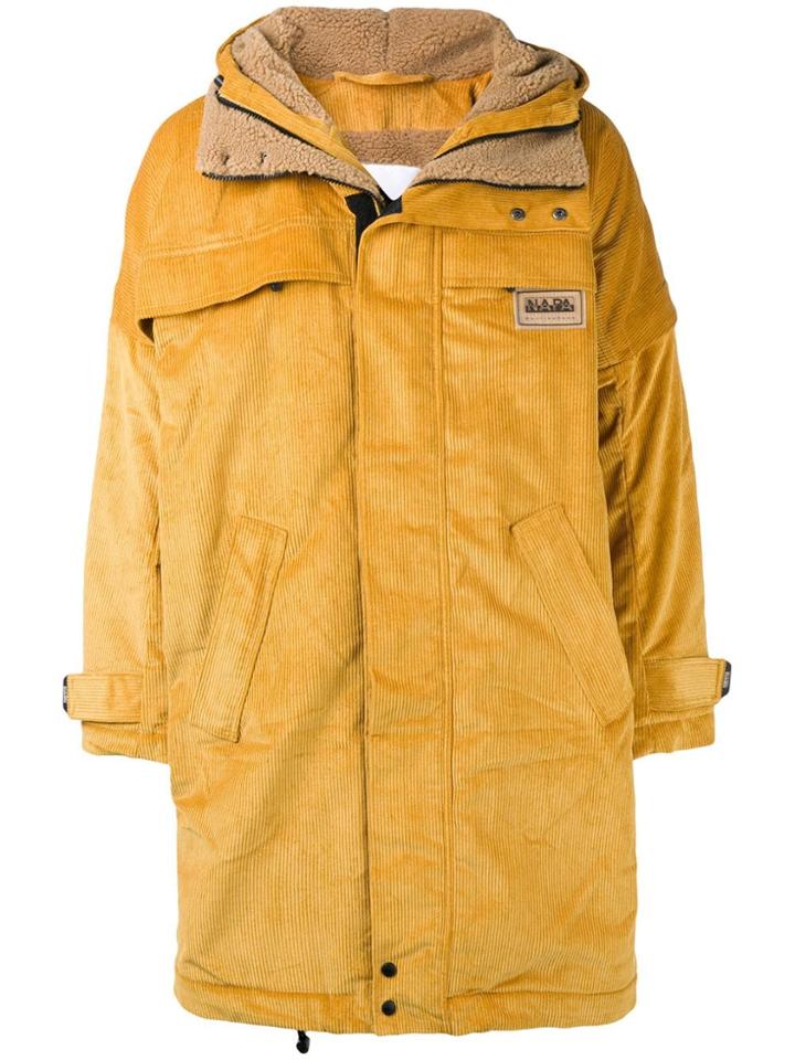 Napa By Martine Rose Corduroy Parka Coat - Neutrals