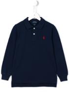 Ralph Lauren Kids Logo Embroidered Polo Shirt, Boy's, Size: 6 Yrs, Blue
